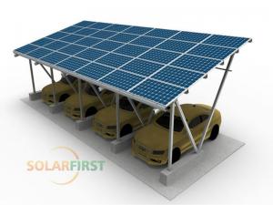 estacionamento solar de alumínio para estacionamento