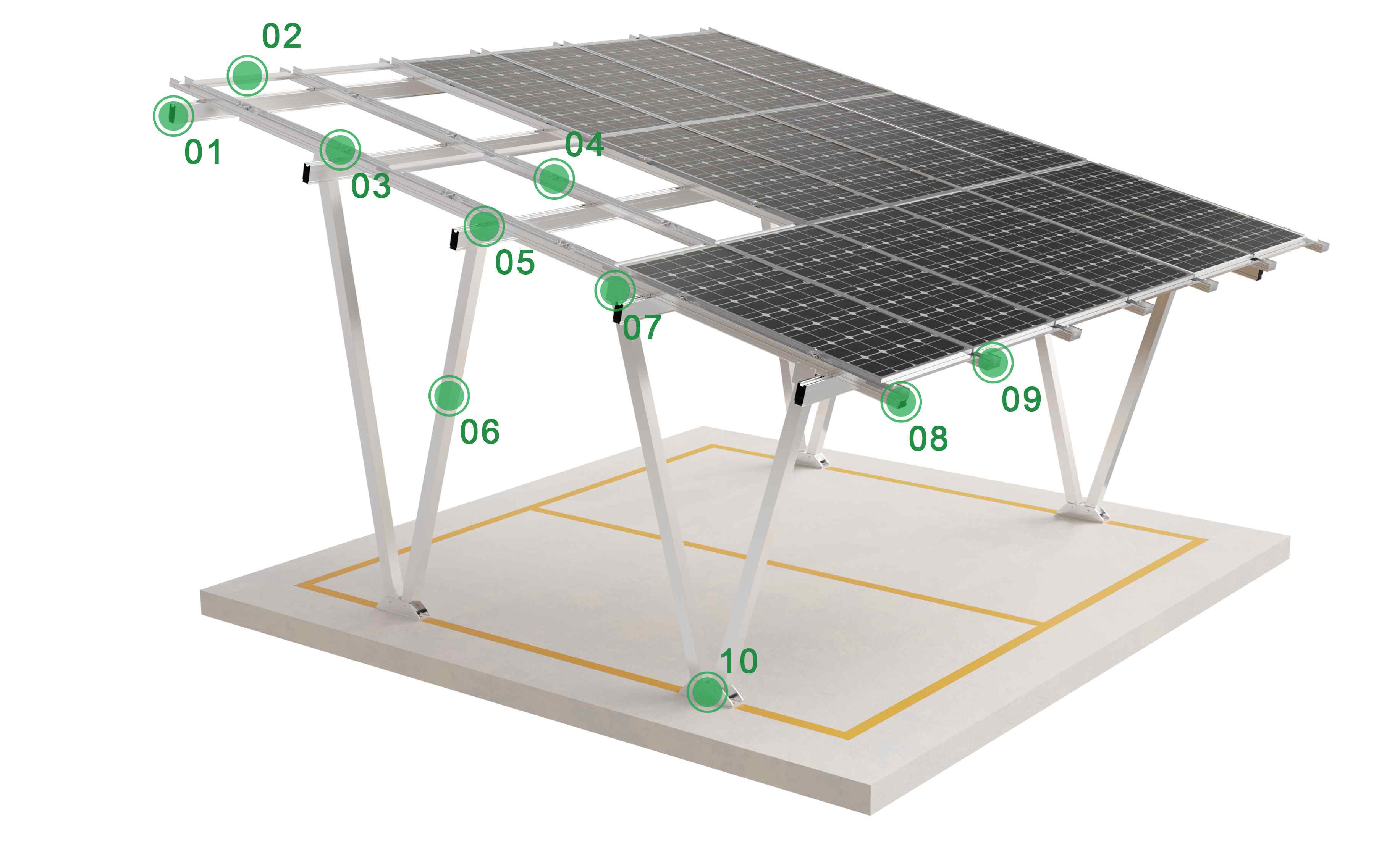 #aluminum solar carport manufacturer