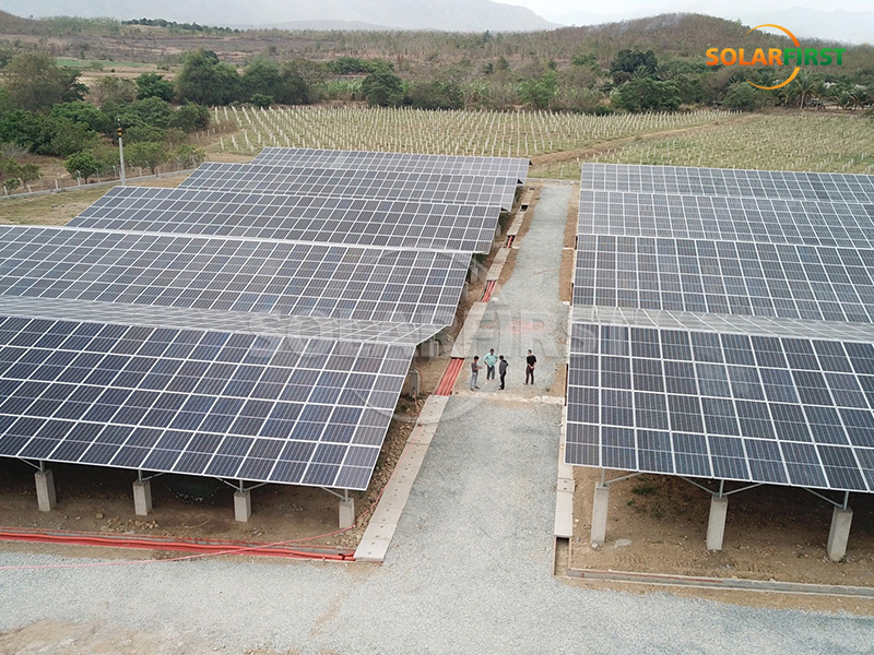 Usina de energia solar fotovoltaica terrestre de 15 MWp para agricultura no Vietnã
