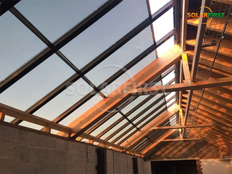 Solução de telhado BIPV solar de 95 m² em Huntington