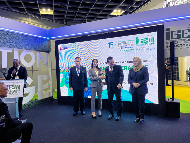 A SOLAR FIRST vence o prêmio de 'MELHOR ESTANDE INTERATIVO' na IGEM 2024.