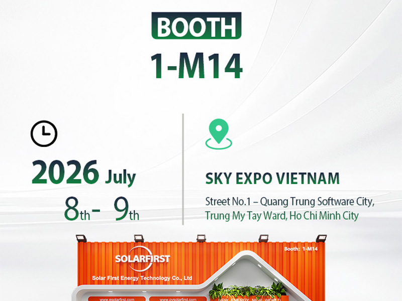 Encontre-se conosco em Ho Chi Minh: o Solar First Group convida você para o Solar & Storage Live Vietnam 2026.