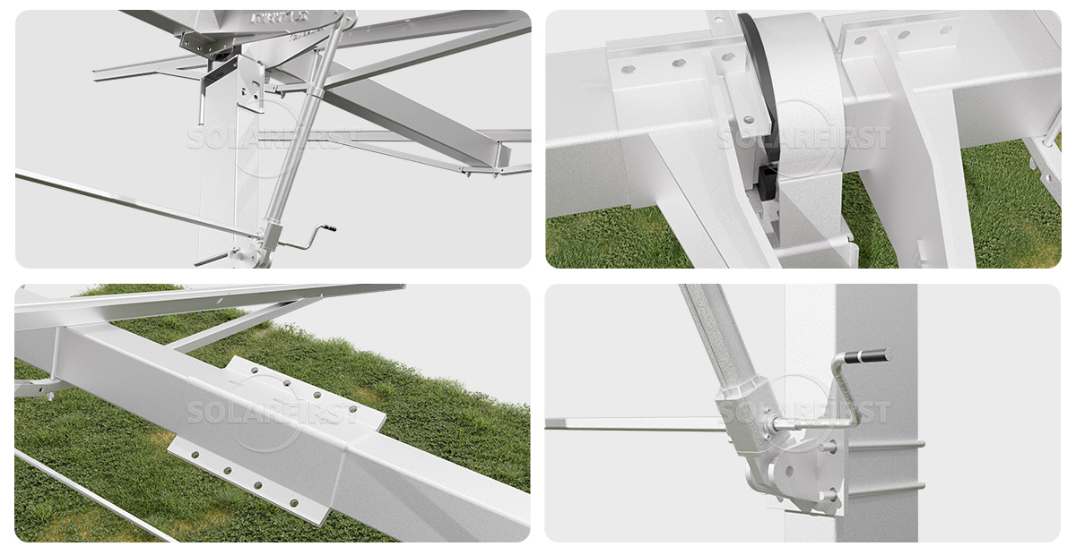 #Manually adjustable solar mount