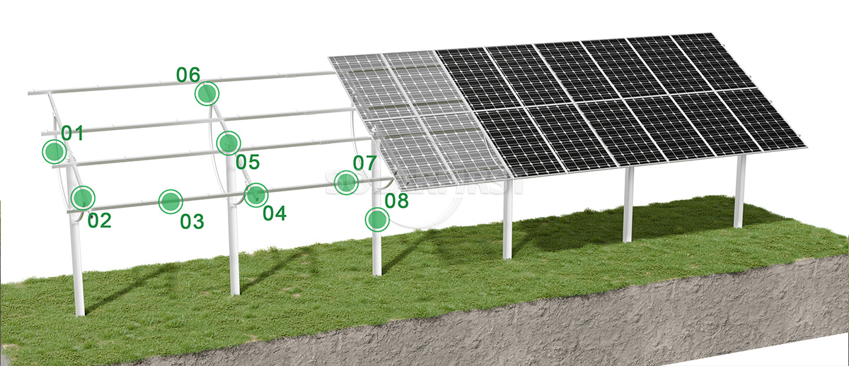 #0-40 Degree Adjustable Solar Mount