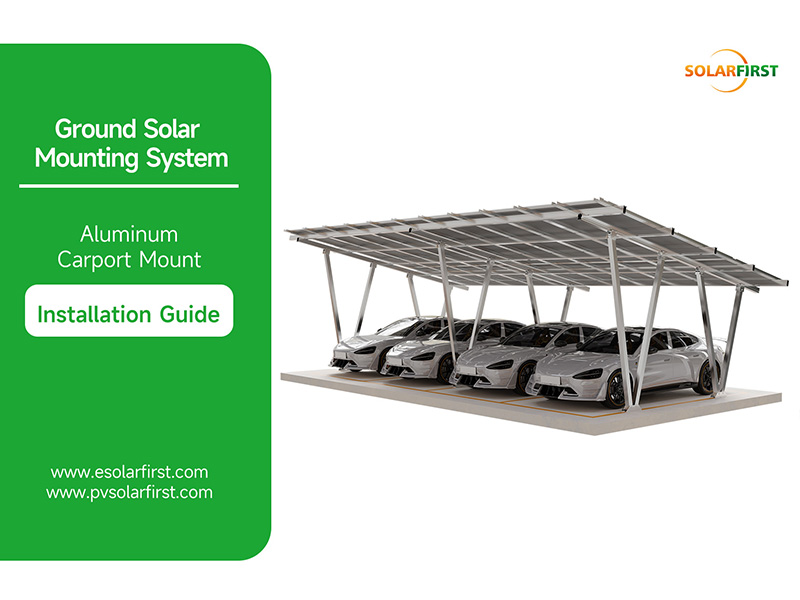Garagem solar de alumínio