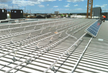 Projetos solares do telhado do metal 522kw em india