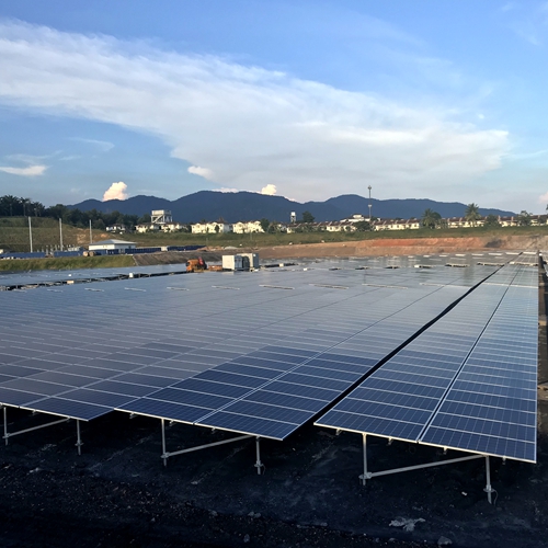60,4 MW de projeto solar localizado na Malásia em 2017