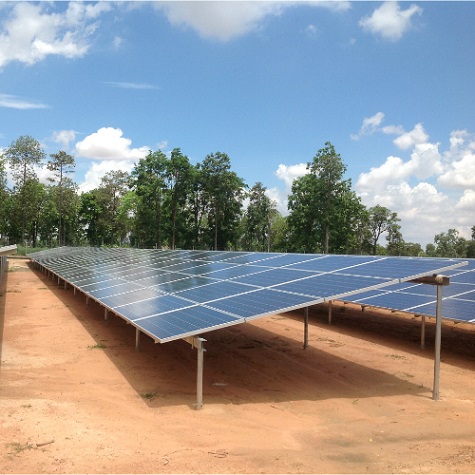 Estação de energia solar 4.3mw localizada na Tailândia 2017