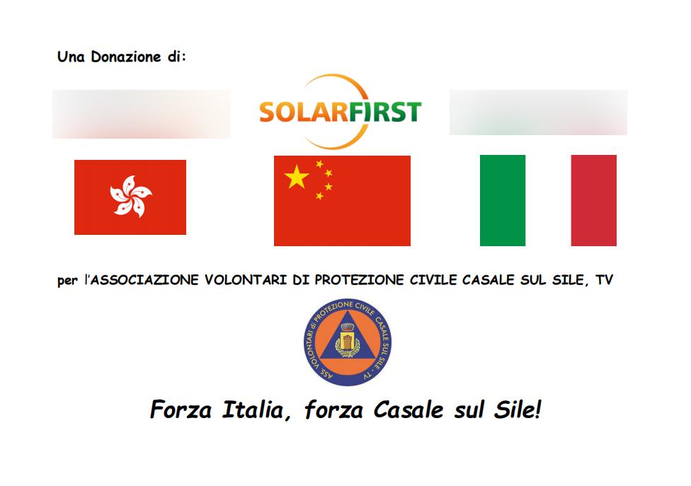solar apresenta primeiro suprimentos médicos para organizações e parceiros estrangeiros