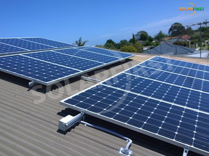 Diferentes tipos de sistemas de montagem de telhado solar
